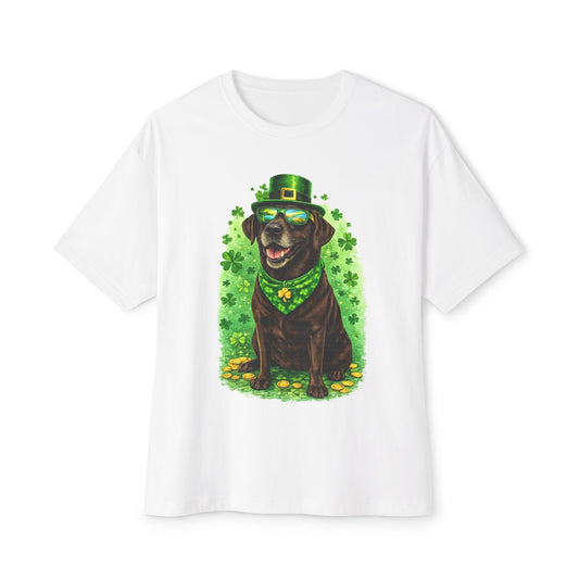 Saint Patrick's Day Chocolate Labrador Sunglasses Tee — Cool Lab Graphic T-Shirt